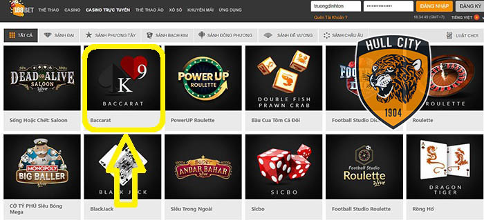 baccarat online uy tín