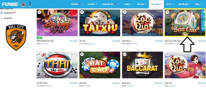 chơi game bầu cua online