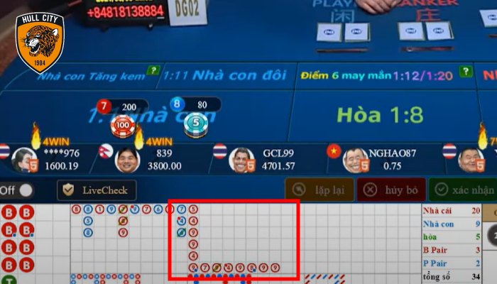 cầu baccarat phổ biến