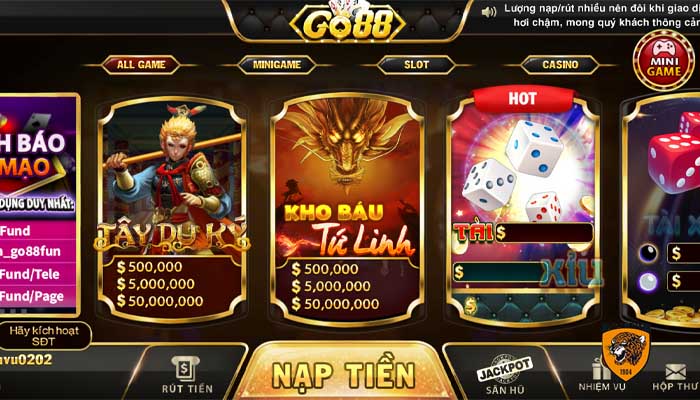 Game bài đổi thưởng tặng tiền